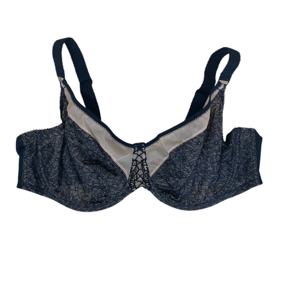 Elomi Sadie Balcony Full Coverage Bra EL4430 Black Size US 44G